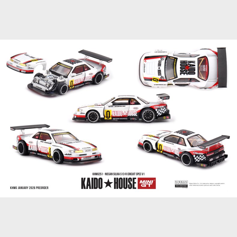 Mini GT, Kaido House - Nissan Silvia S13-R Circuit Spec V1
