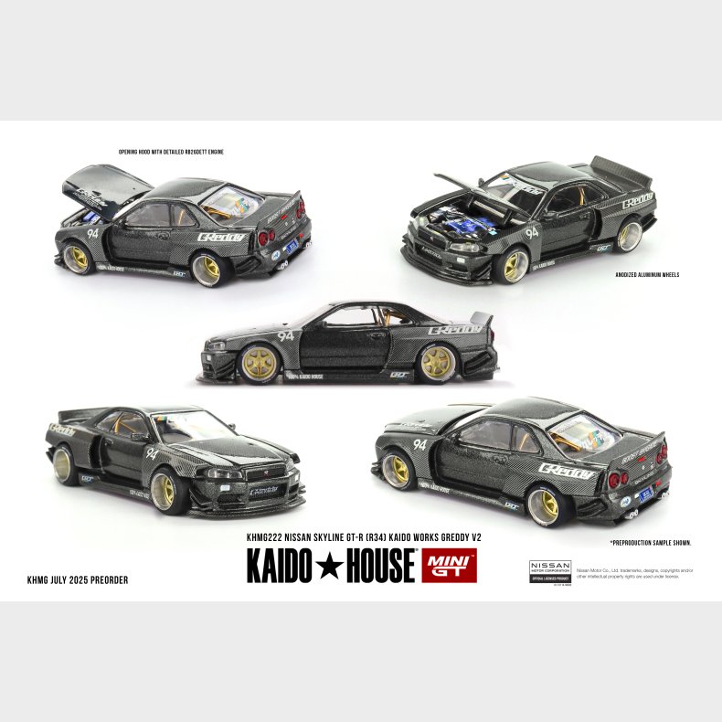 Mini GT, Kaido House - Nissan Skyline GT-R (R34) Kaido Works V2