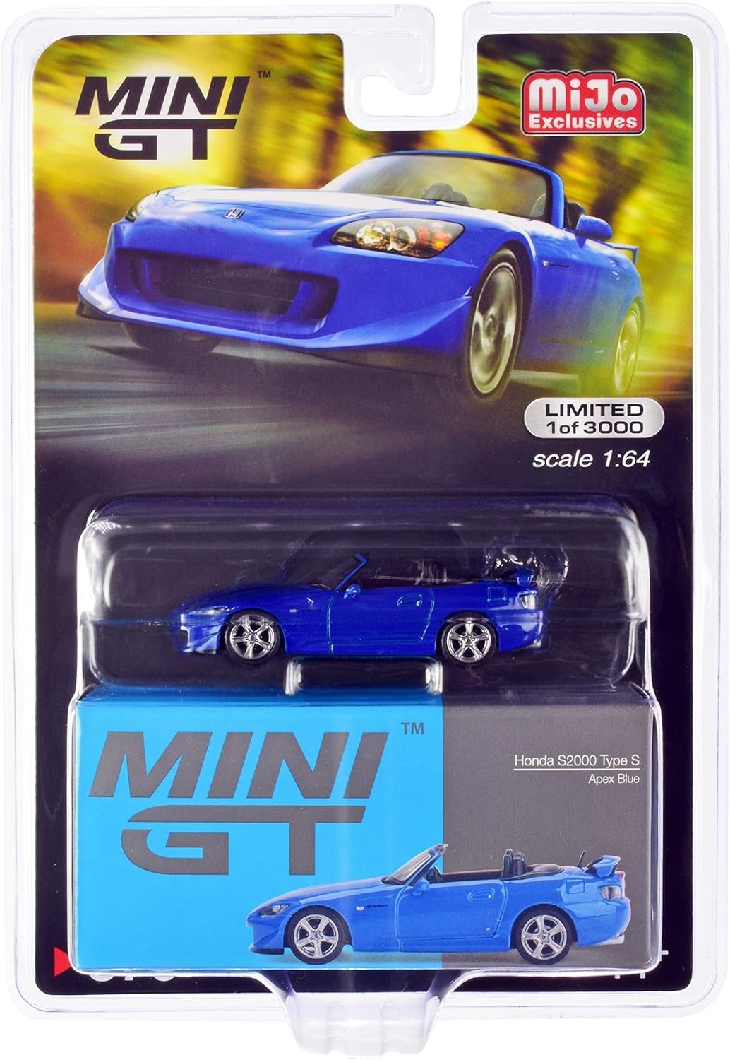 Mini GT 1:64 Honda S2000 AP2 Type S Diecast Model Car Apex