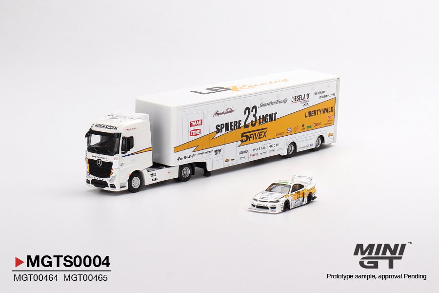 Mini GT - LB Racing Racing Transporter Set