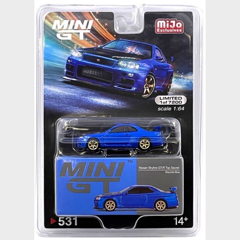 Mini GT - Nissan Skyline GT-R (R34) Top Secret (MiJo)
