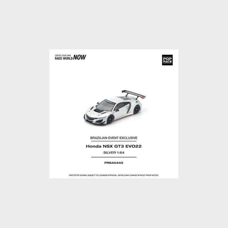 Pop Race - Honda NSX GT3 Evo22 (Silver)