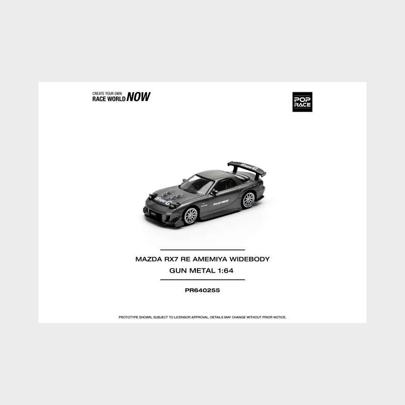 Pop Race - Mazda RX7 Re-Amemiya (Gun metal) [Pre-order]