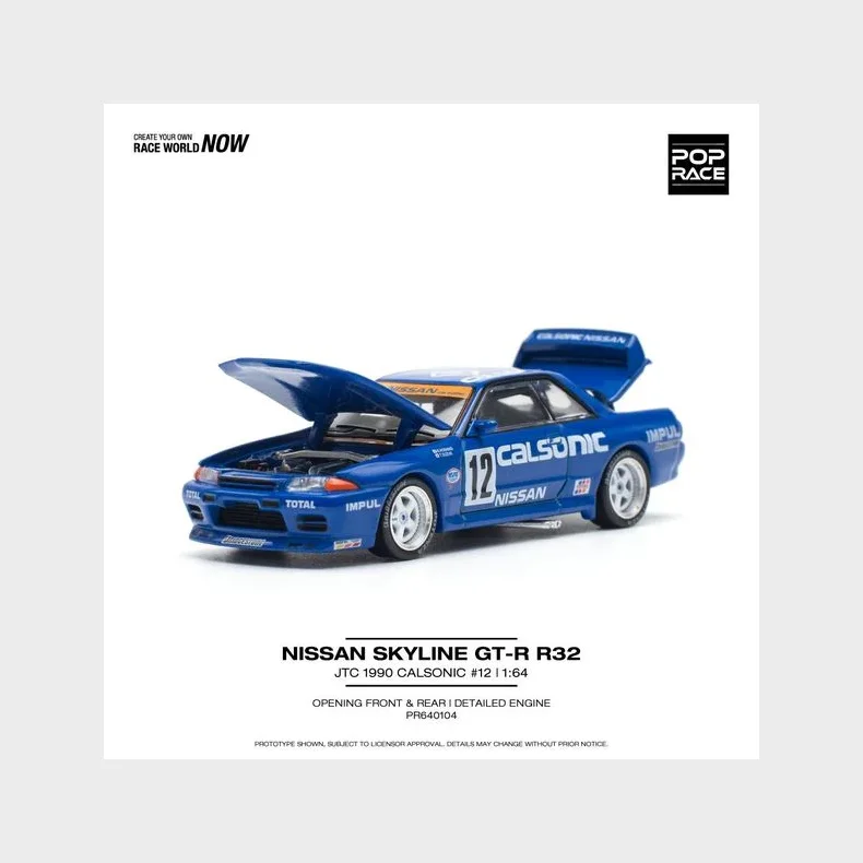 Pop Race - Nissan Skyline GT-R R32 Calsonic