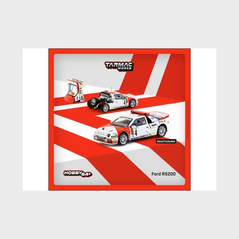 Tarmac Works - 1986 Ford RS200 No4 [Pre-order]