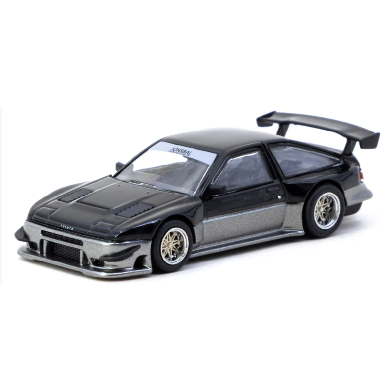 Tarmac Works - Toyota Sprinter Trueno AE86 Widebody (Black/gray) [Pre-order]